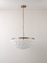 Cloudia - Large 5-Point Matte White Brass Chandelier