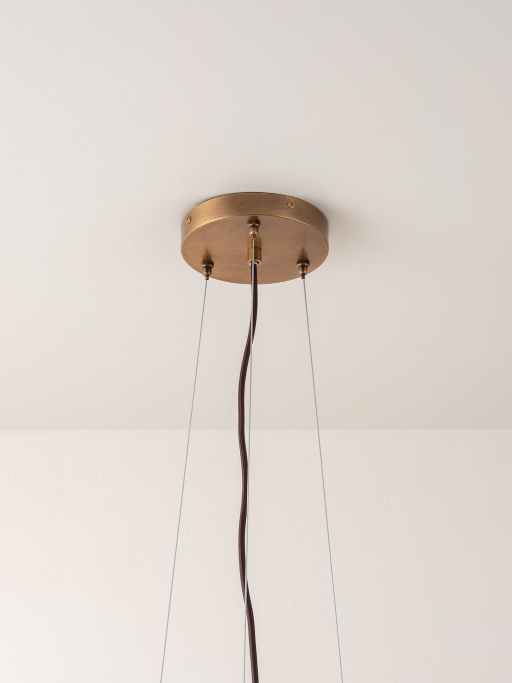 Cloudia - Large 5-Point Matte White Brass Chandelier