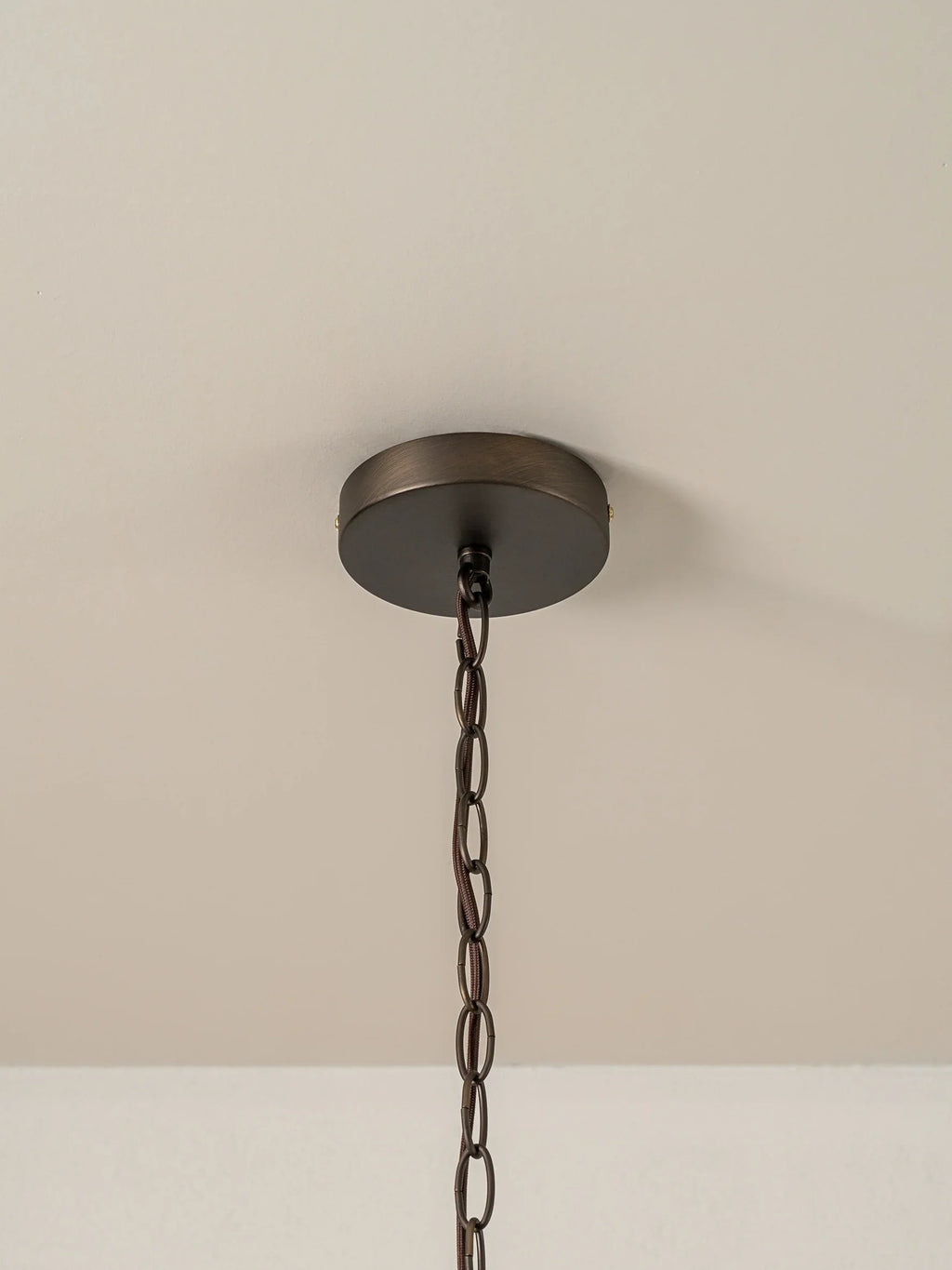 Selmes - 4-Light Chandelier in Brown and Smoky Green Glass