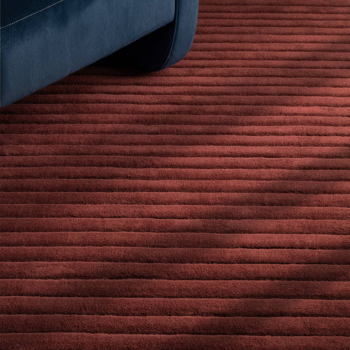 Linie Rug styled in a living room