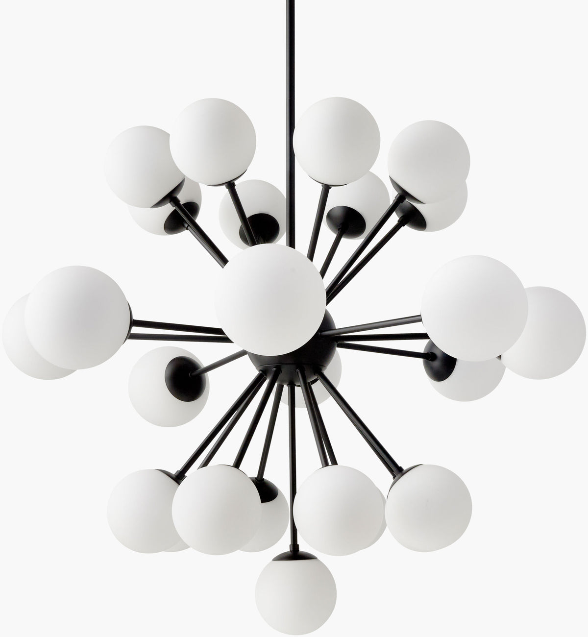 Liora Iron Chandelier, Powder Coated Black (LIO-005)