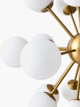 Liora Iron Chandelier, Electroplated Metallic Brass (LIO-004)