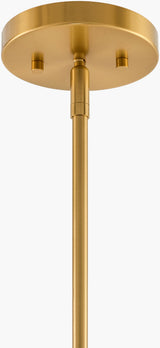 Liora Iron Chandelier, Electroplated Metallic Brass, Painted White (LIO-010)