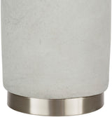 Wells 27" Concrete Table Lamp, Distressed Light Gray