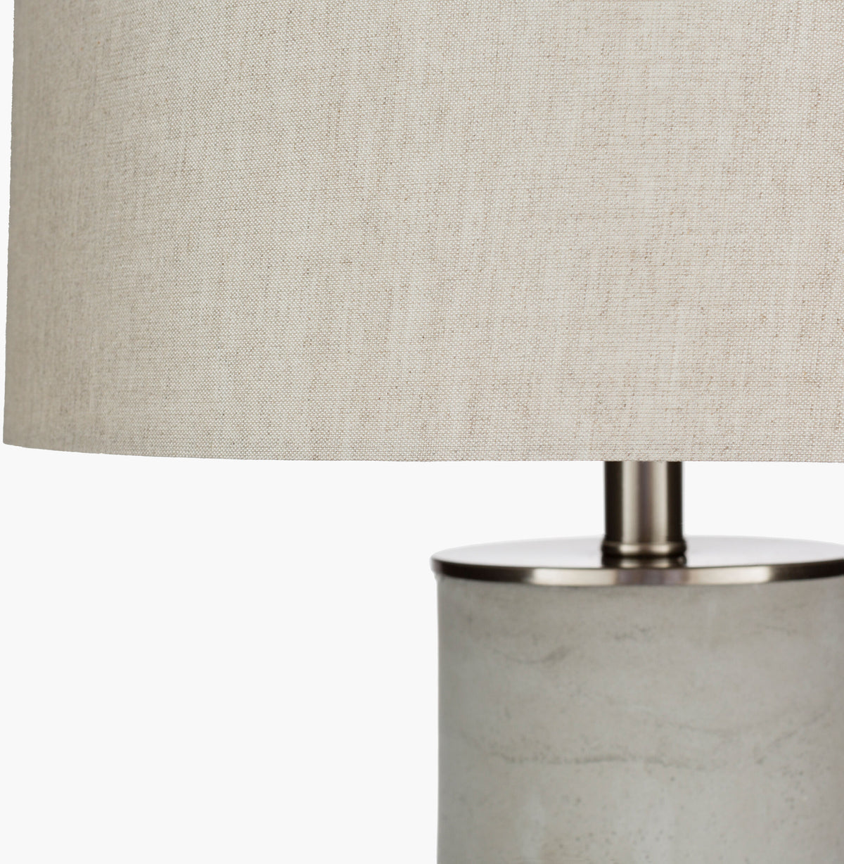 Wells 27" Concrete Table Lamp, Distressed Light Gray