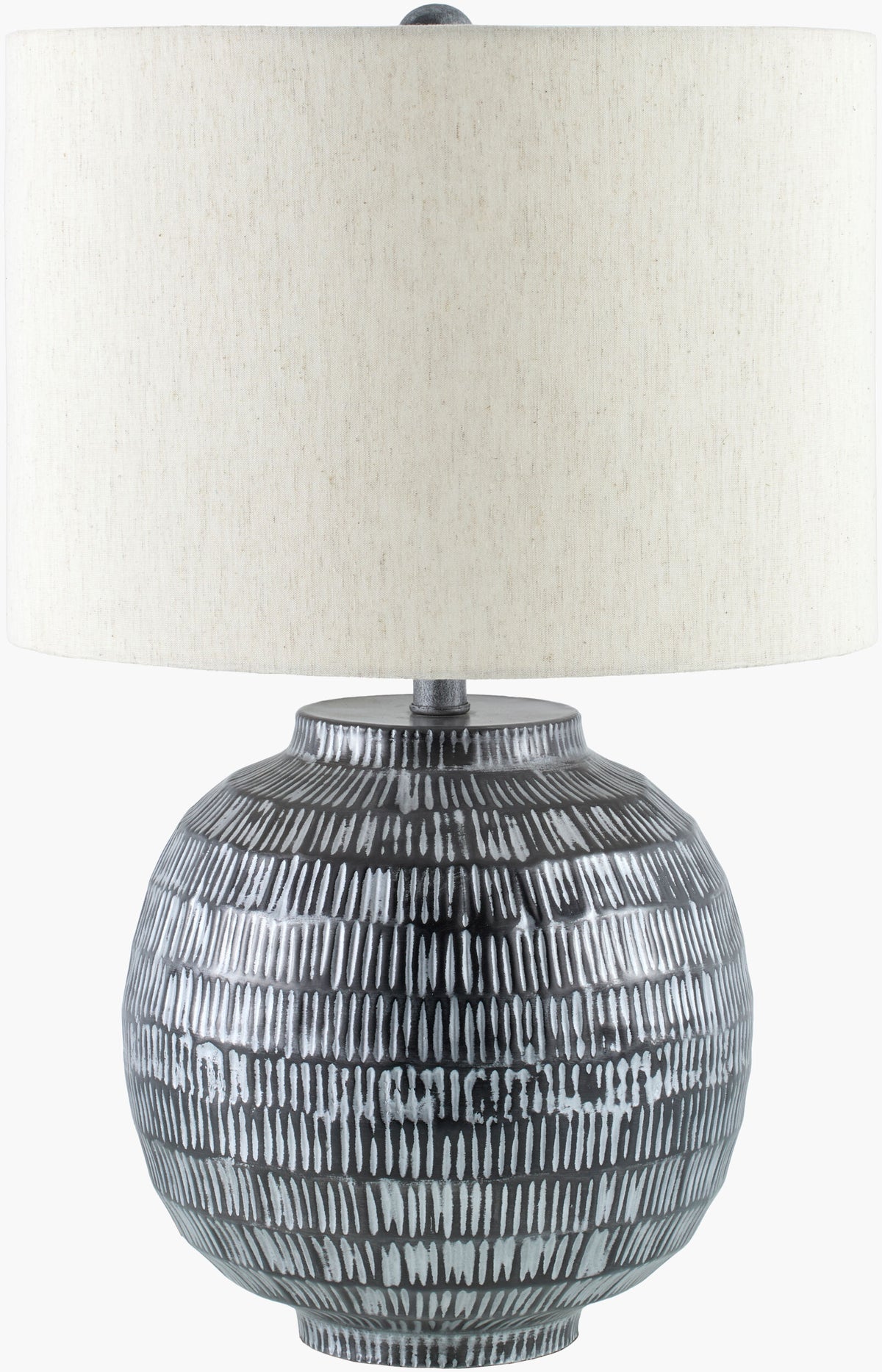 Lomo 26" Iron Table Lamp, Antiqued Black