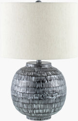 Lomo 26" Iron Table Lamp, Antiqued Black