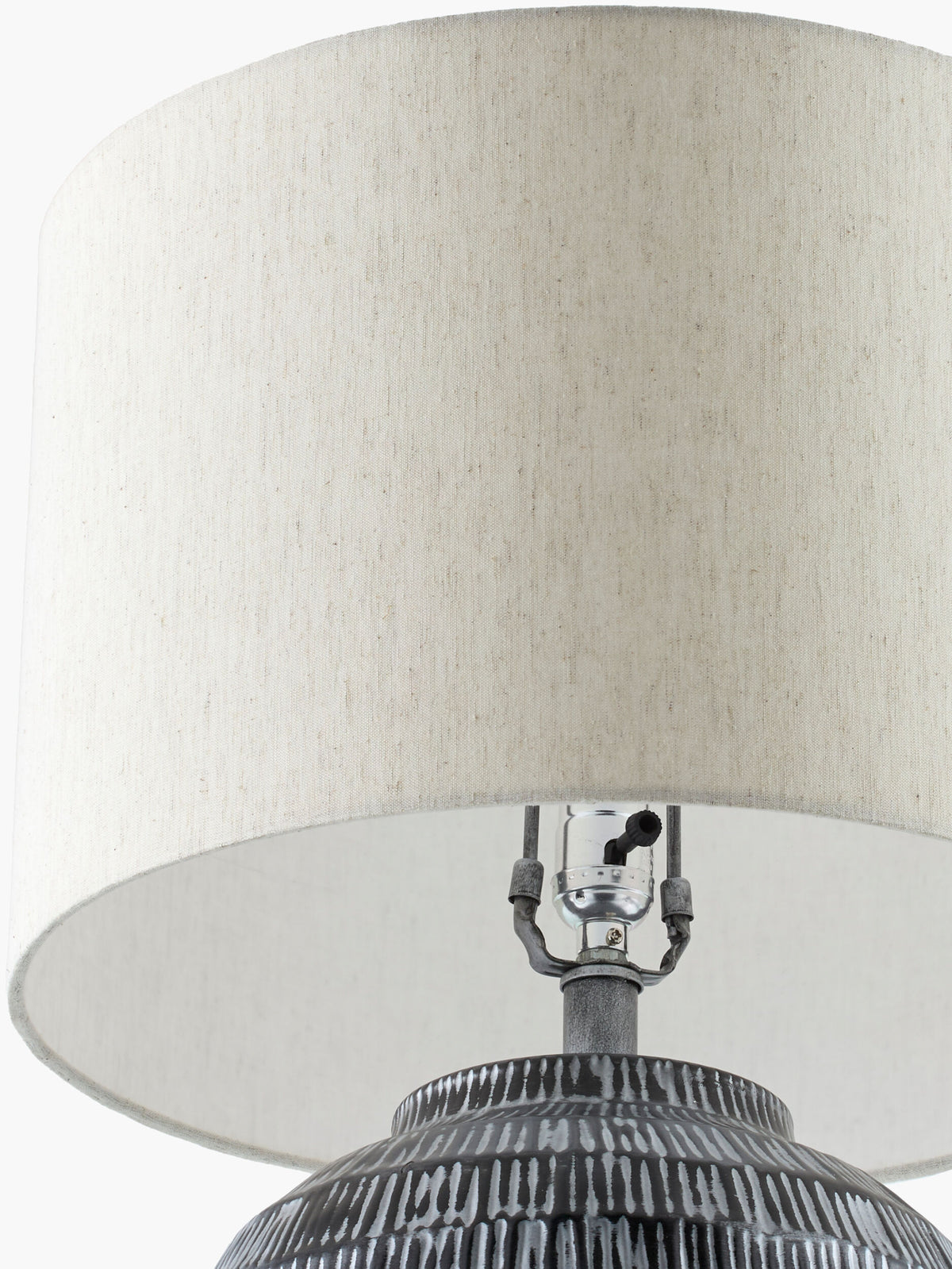 Lomo 26" Iron Table Lamp, Antiqued Black