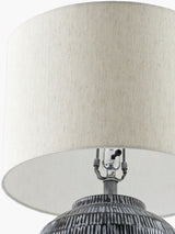 Lomo 26" Iron Table Lamp, Antiqued Black