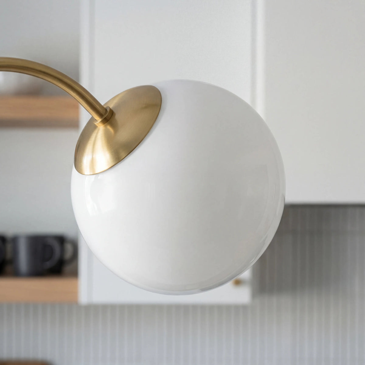 Lunavia Iron Pendant Light, Plated Metallic Brass (LNV-001)