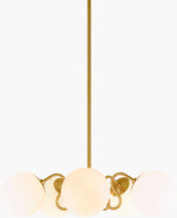 Lunavia Iron Pendant Light, Plated Metallic Brass