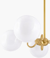 Lunavia Iron Pendant Light, Plated Metallic Brass