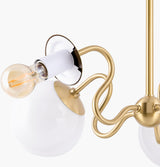 Lunavia Iron Pendant Light, Plated Metallic Brass