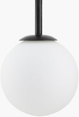 Laon Iron Chandelier, Painted Black