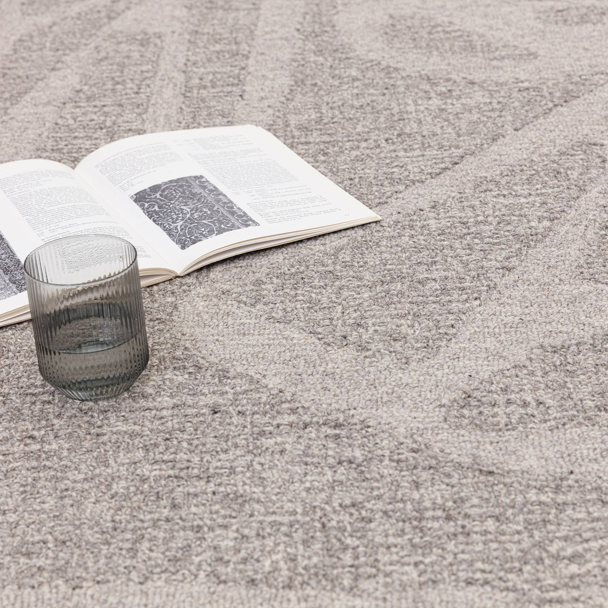 Loxley Rug styled in a living room