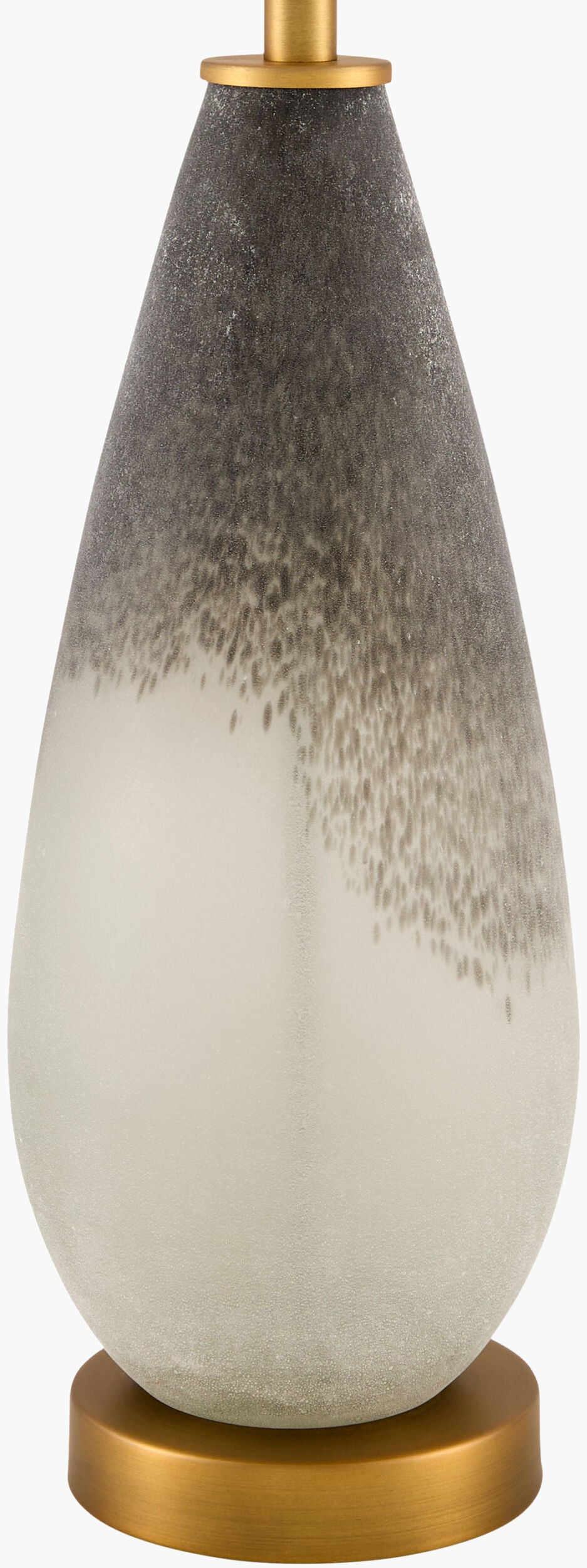 Lorca 29" Glass Table Lamp, Frosted Black, Natural Clear