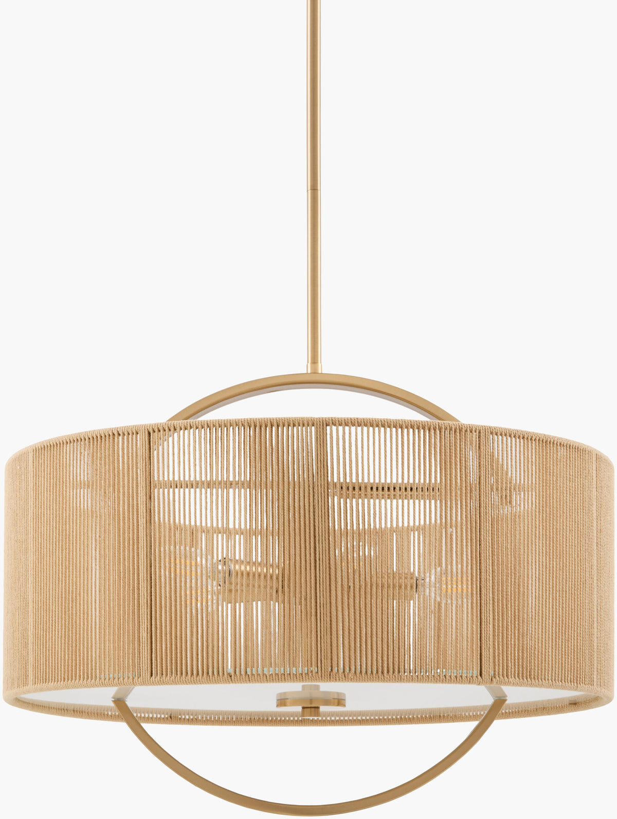 Liradis Iron Chandelier, Bronze Metallic Gold, Natural Brown
