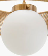 Liradis Iron Pendant Light, Bronze Metallic Copper, Natural Brown