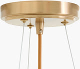 Liradis Iron Pendant Light, Bronze Metallic Copper, Natural Brown