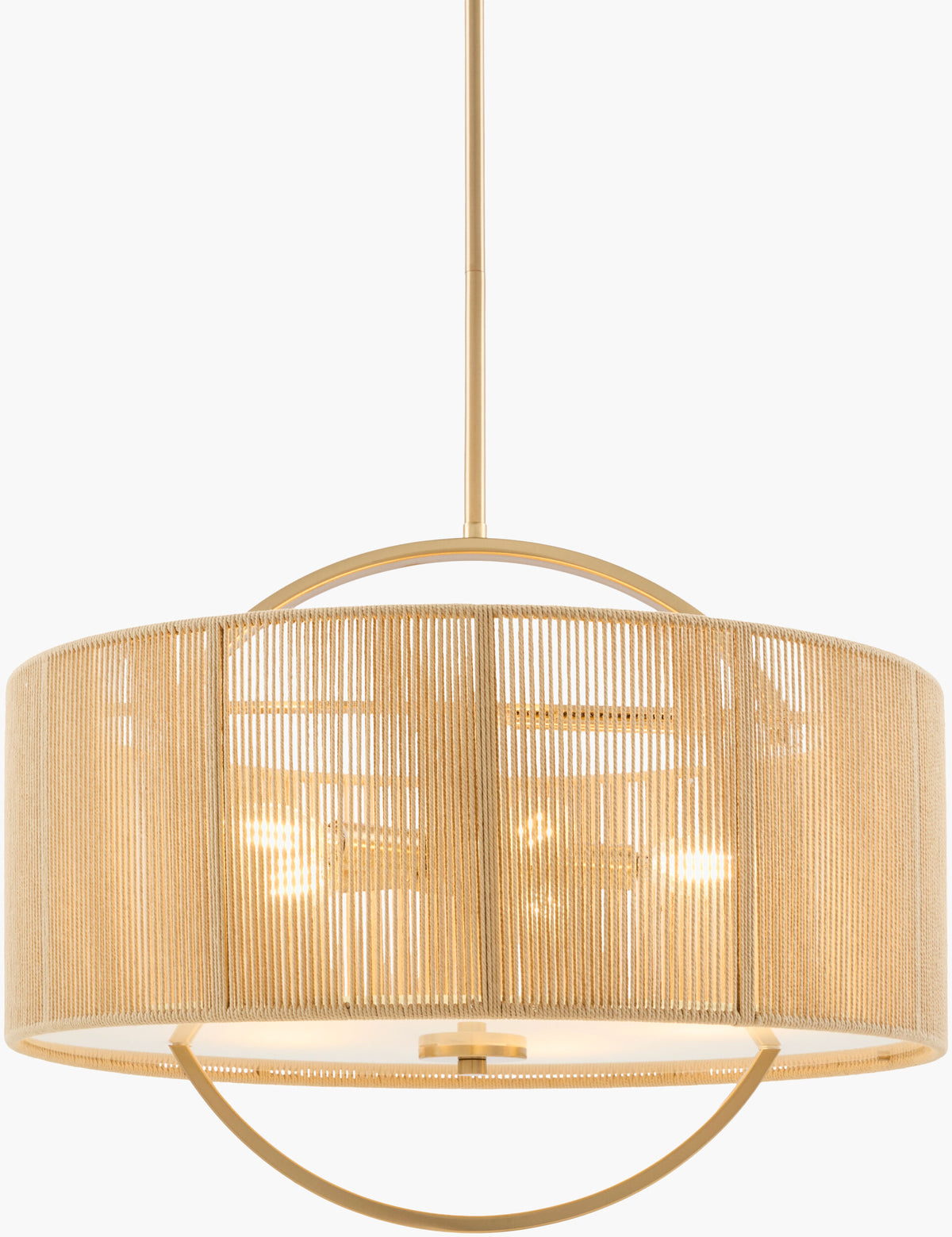 Liradis Iron Chandelier, Bronze Metallic Gold, Natural Brown