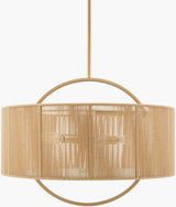 Liradis Iron Chandelier, Bronze Metallic Gold, Natural Brown