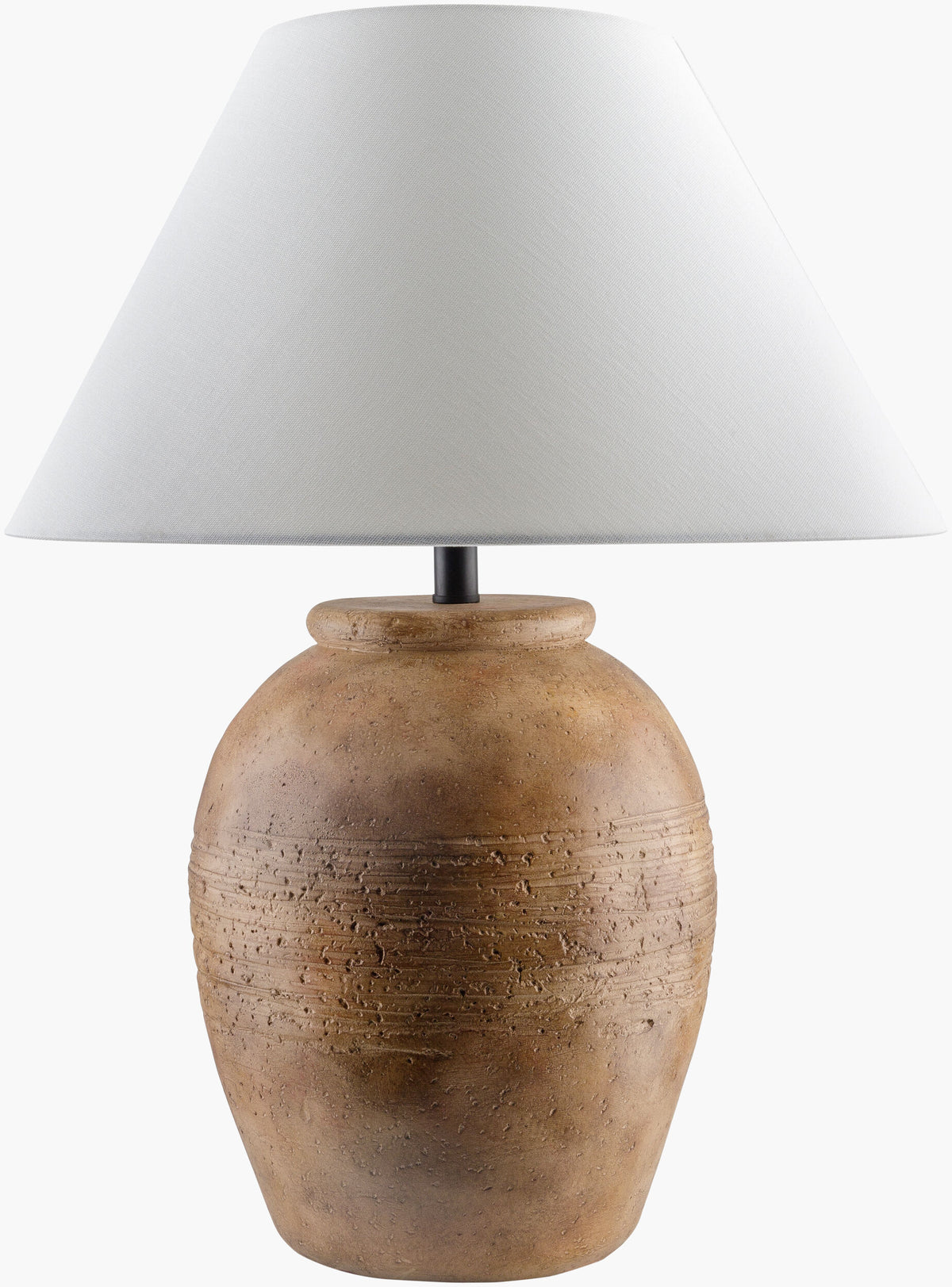 Lirael 27" Ceramic Table Lamp, Glazed Brick