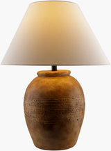 Lirael 27" Ceramic Table Lamp, Glazed Brick