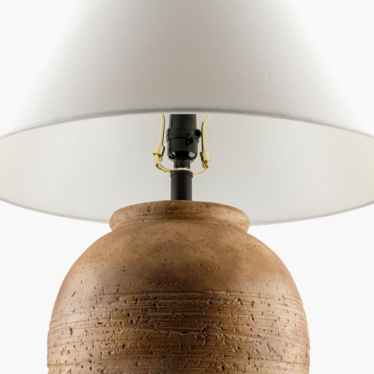Lirael 27" Ceramic Table Lamp, Glazed Brick
