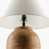 Lirael 27" Ceramic Table Lamp, Glazed Brick