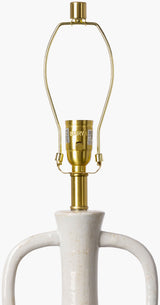 Lorraine 27" Ceramic Table Lamp, Glazed White