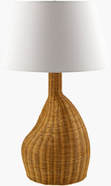 Lesi 30" Rattan Table Lamp, Natural Brown