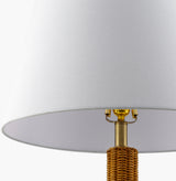 Lesi 30" Rattan Table Lamp, Natural Brown
