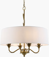Lustre Iron Chandelier, Powder Coated Gold (LSTR-014)