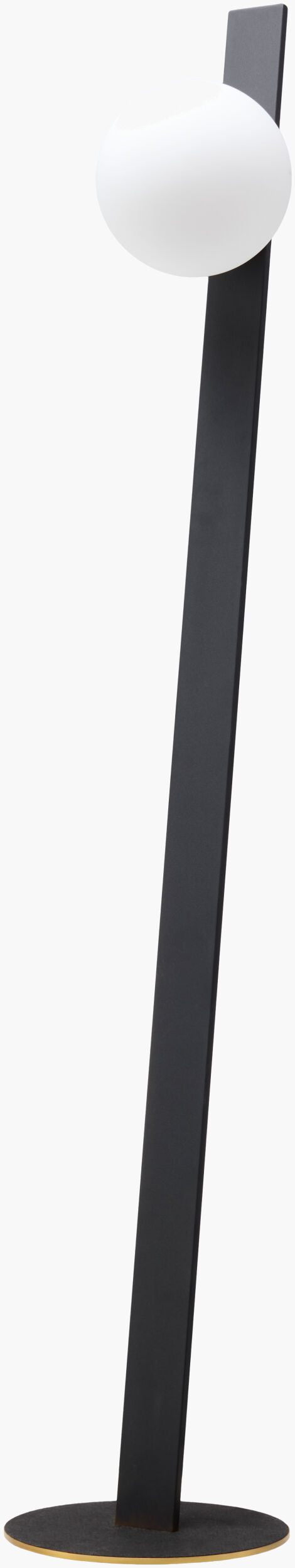 Lubango 55" Iron Floor Lamp, Hand Painted Black