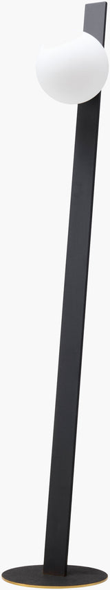Lubango 55" Iron Floor Lamp, Hand Painted Black