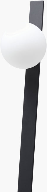 Lubango 55" Iron Floor Lamp, Hand Painted Black