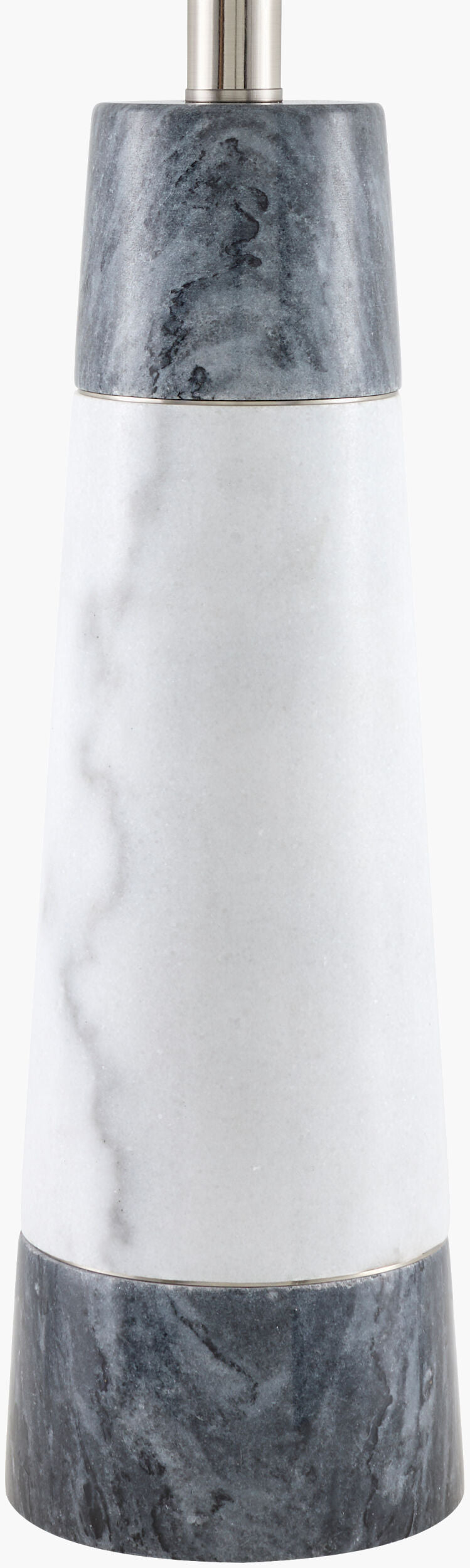 Lumion 26" Marble Table Lamp, Natural Gray, Natural White