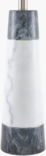 Lumion 26" Marble Table Lamp, Natural Gray, Natural White