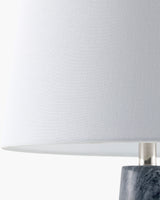 Lumion 26" Marble Table Lamp, Natural Gray, Natural White