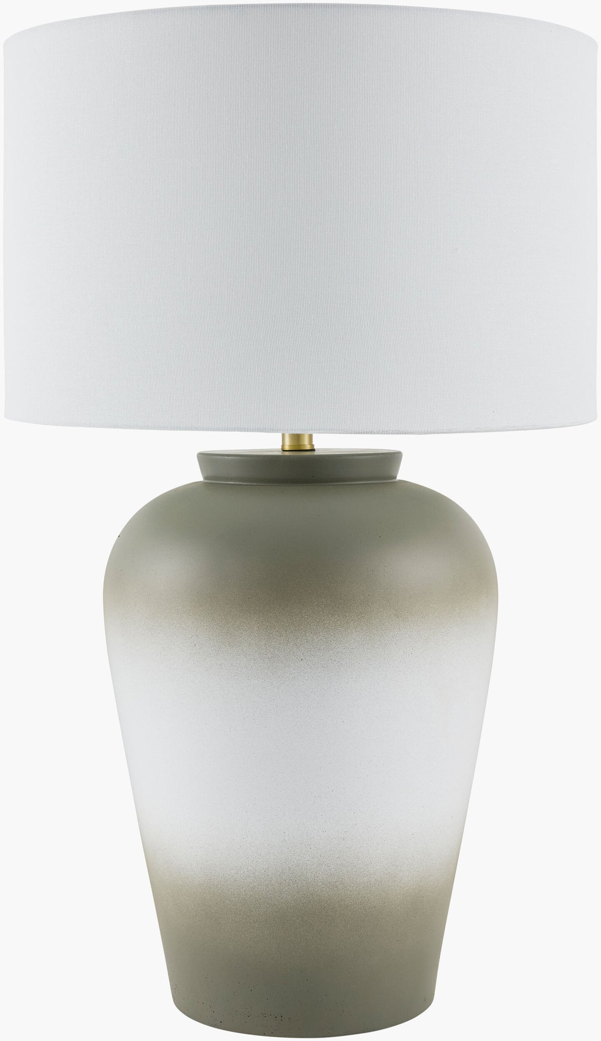 Lucero 30" Ceramic Table Lamp, Painted Beige