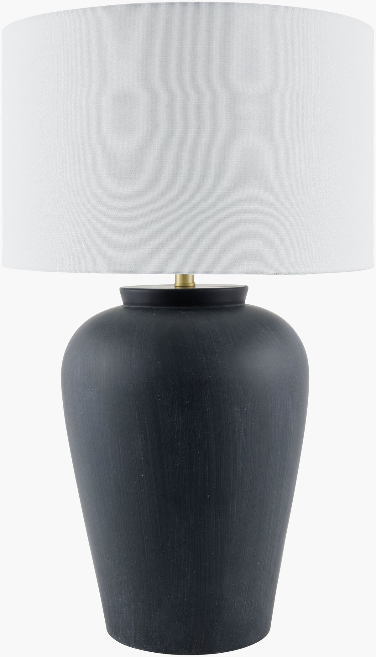 Lucero 30" Ceramic Table Lamp, Painted Black (LUO-004)