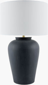 Lucero 30" Ceramic Table Lamp, Painted Black (LUO-004)