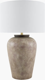 Lucero 30" Ceramic Table Lamp, Painted Dark Brown