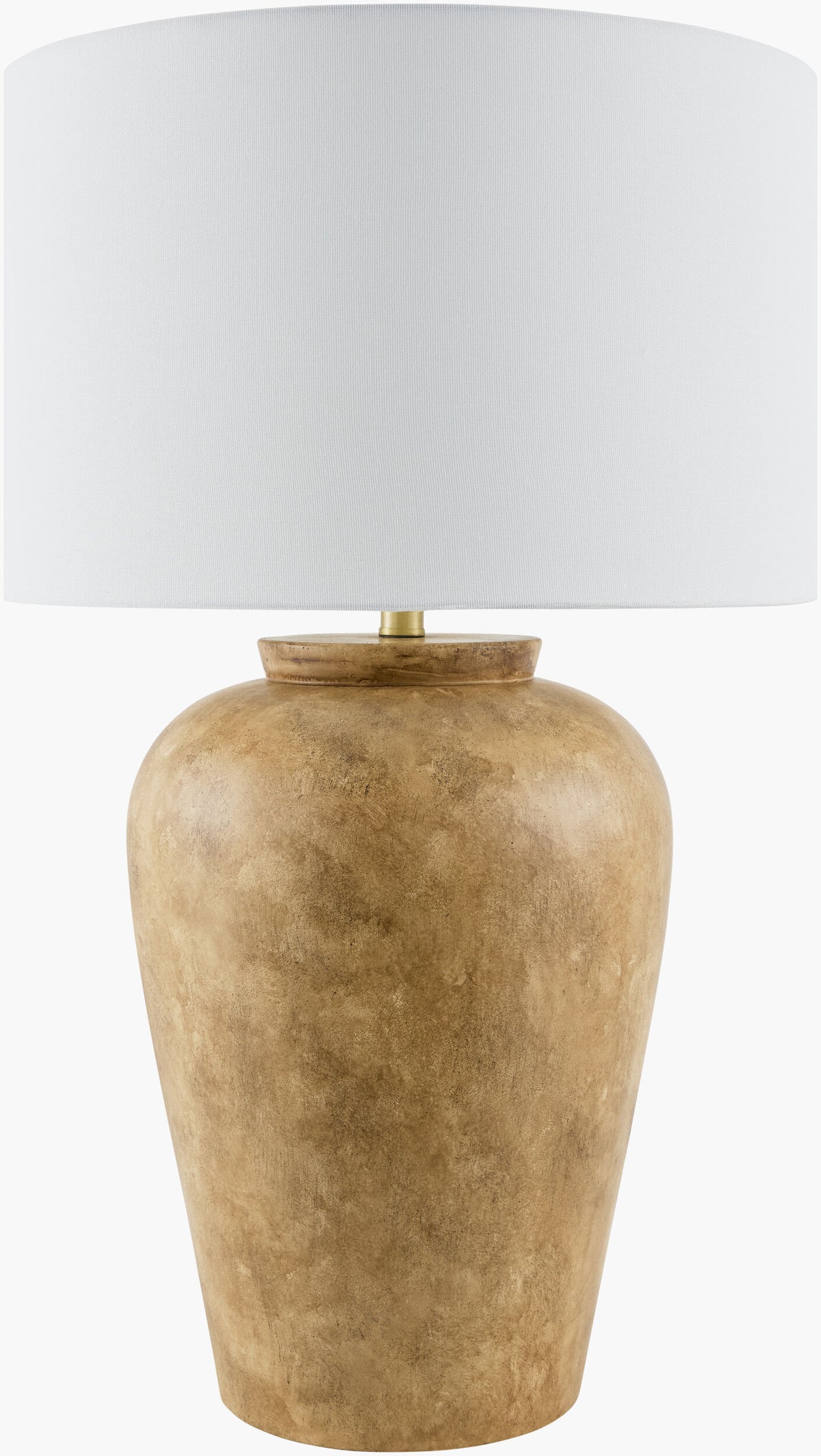 Lucero 30" Ceramic Table Lamp, Painted Brown (LUO-008)