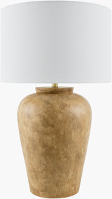 Lucero 30" Ceramic Table Lamp, Painted Brown (LUO-008)