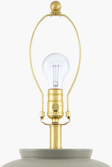 Lucero 30" Ceramic Table Lamp, Painted Beige