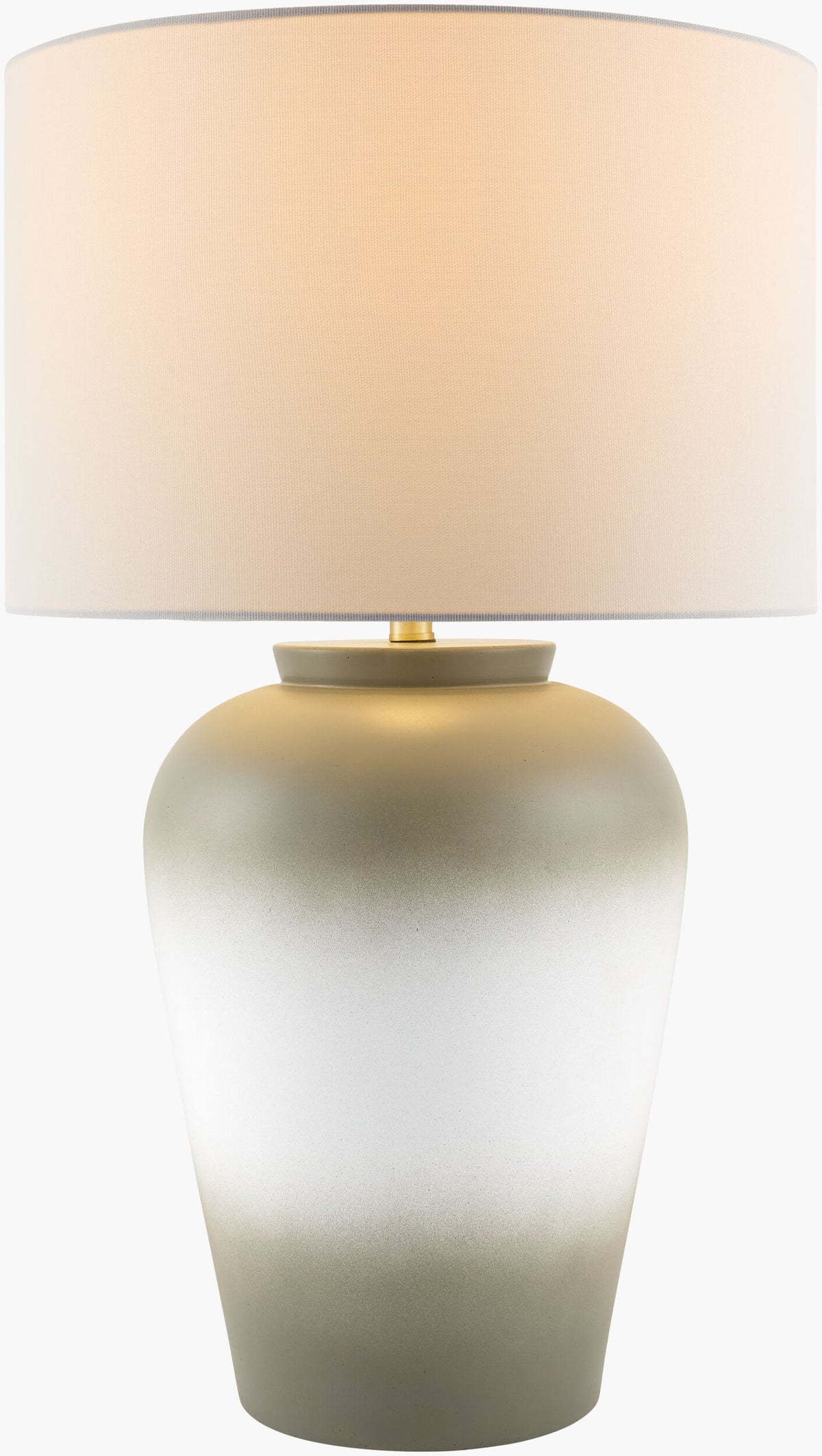 Lucero 30" Ceramic Table Lamp, Painted Beige