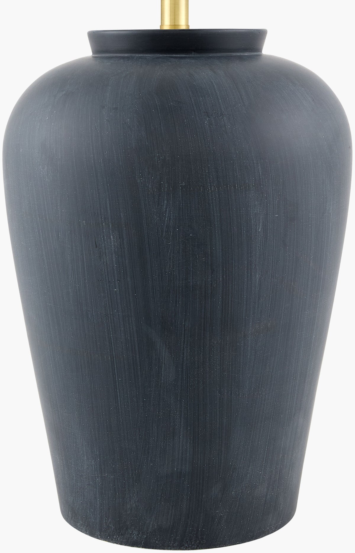 Lucero 30" Ceramic Table Lamp, Painted Black (LUO-004)