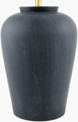 Lucero 30" Ceramic Table Lamp, Painted Black (LUO-004)