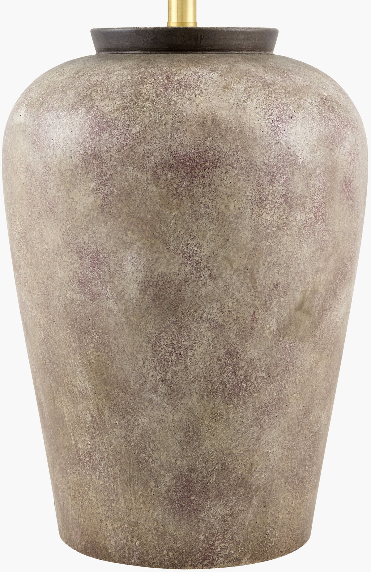 Lucero 30" Ceramic Table Lamp, Painted Dark Brown